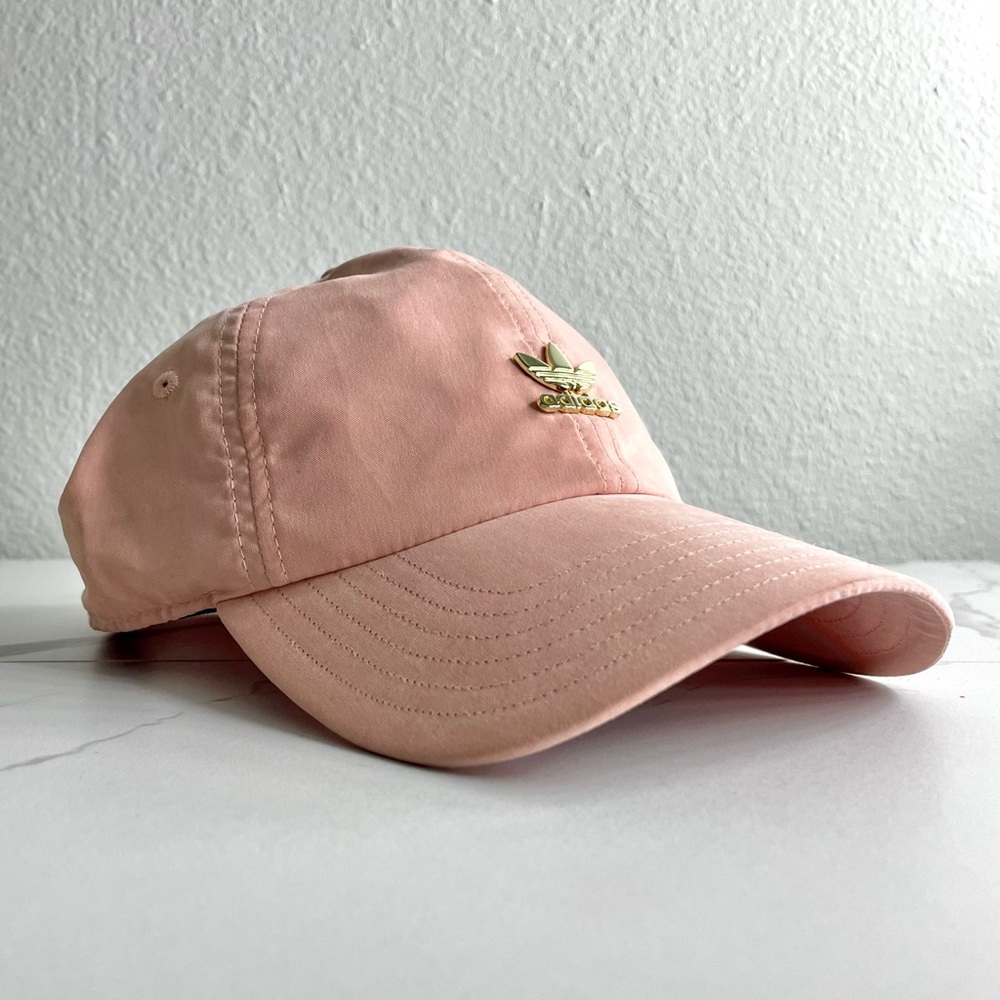 Adidas Relaxed Metal Strap-back Hat Peach